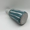 Turquoise & White Porcelain Vase by Margo Brown - 2754 - Image 5