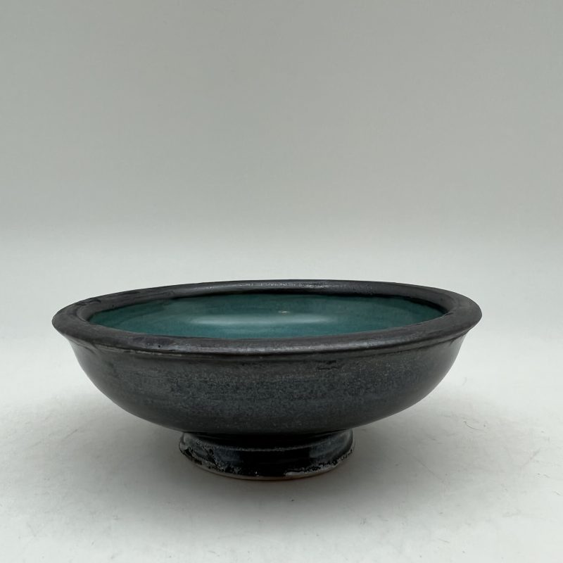 Mini Black & Turquoise Dish by Margo Brown - 2888