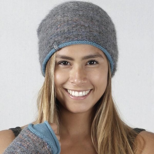 Alpaca Beanie Hat - Caraveli - Azul