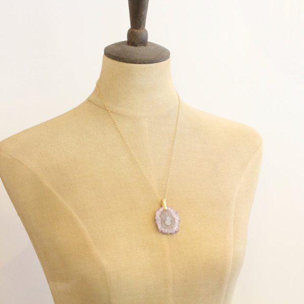 Amethyst Stalactite Gold Necklace - Image 3