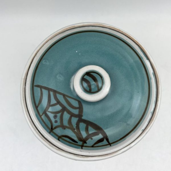 Black-Accented Turquoise Jar by Margo Brown - 3105 - Image 5