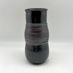 Black & Celadon Vase by Margo Brown - 3207