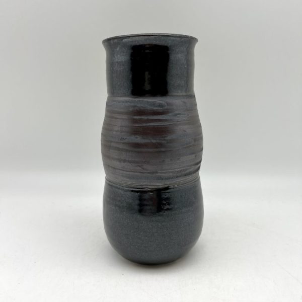 Black & Celadon Vase by Margo Brown - 3207
