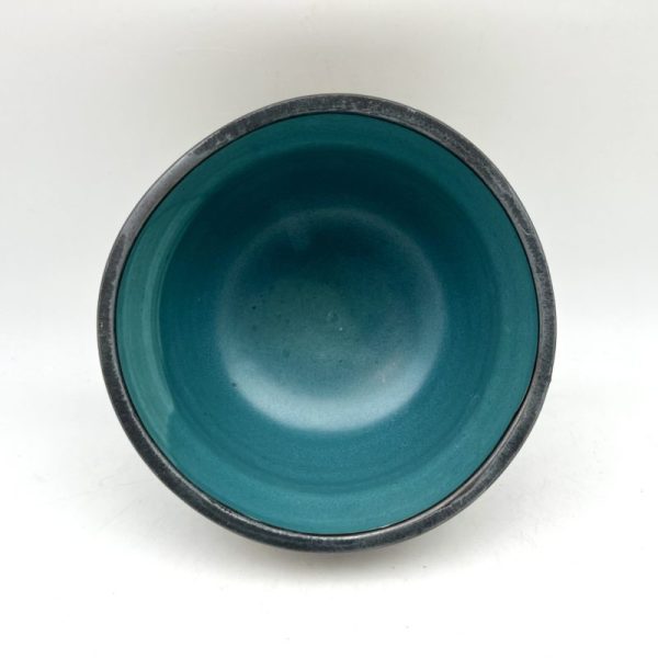 Black Bowl With Turquoise Inner by Margo Brown - 3287 - Image 4