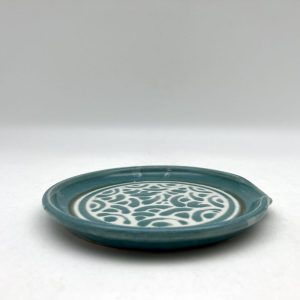 Scalloped Turquoise Spoon Rest by Margo Brown - 3261