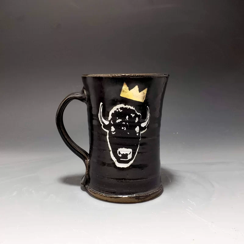 Bison King Mug by Stephen Mullins