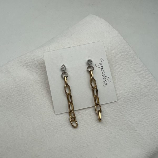 Chain Dangle Earrings by Magnolia - KH1632IV