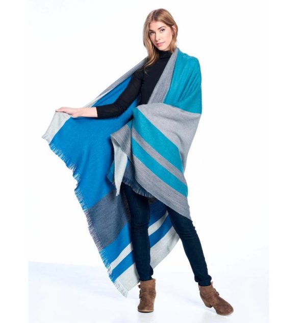 Blue Nile Reversible Alpaca Throw Blanket by Shupaca - TH-RVS-05