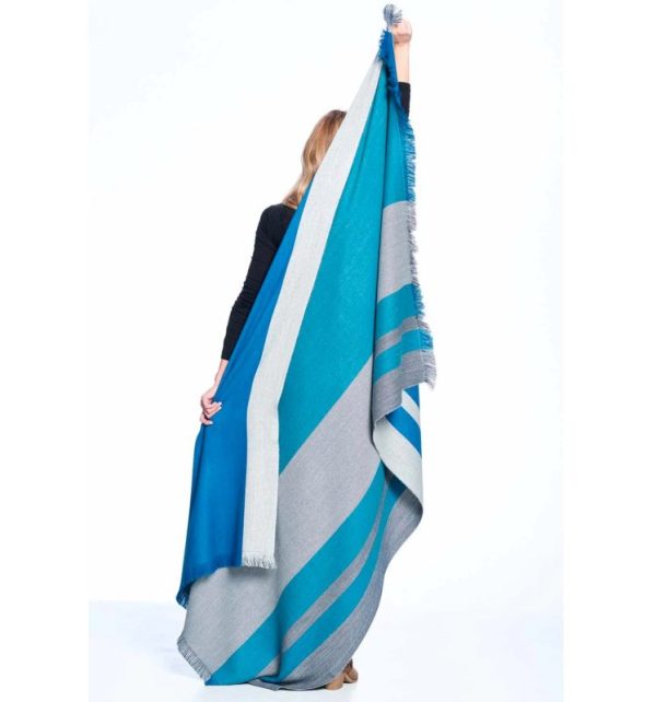 Blue Nile Reversible Alpaca Throw Blanket by Shupaca - TH-RVS-05 - Image 5