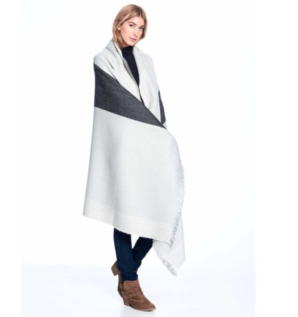 Monochrome Reversible Alpaca Throw Blanket  by Shupaca - TH-RVS-06 - Image 5