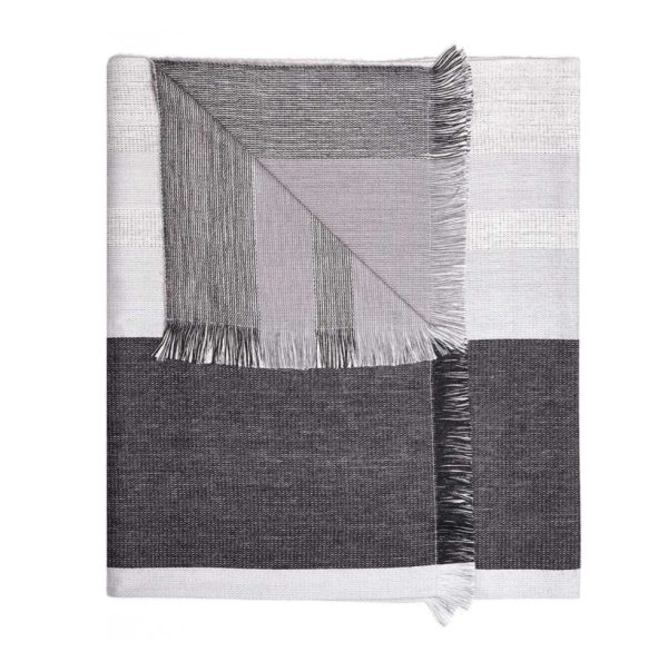 Monochrome Reversible Alpaca Throw Blanket  by Shupaca - TH-RVS-06 - Image 6