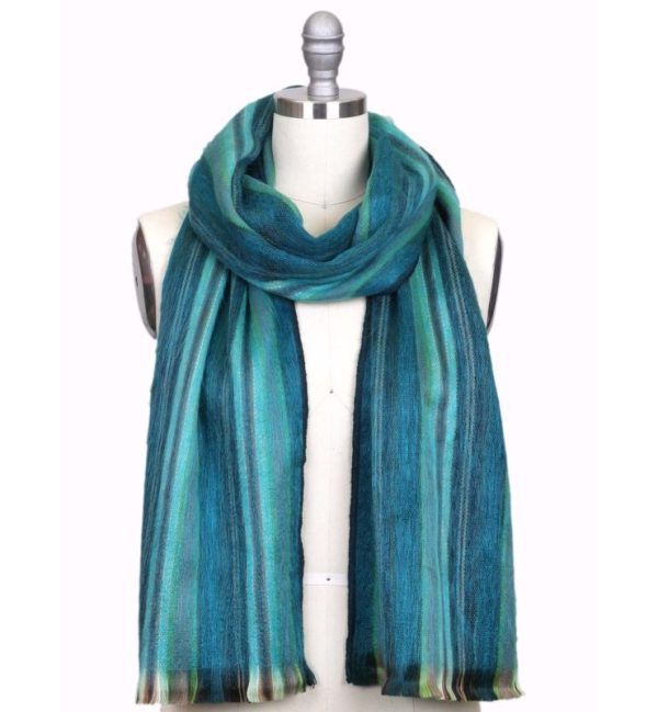 Blue-Tini Alpaca Scarf by Shupaca - SC-RAY-01 - Image 2