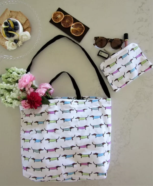 Sausage Dogs Tote Bag by Allgifts Australia - TB-005SDOG - Image 3