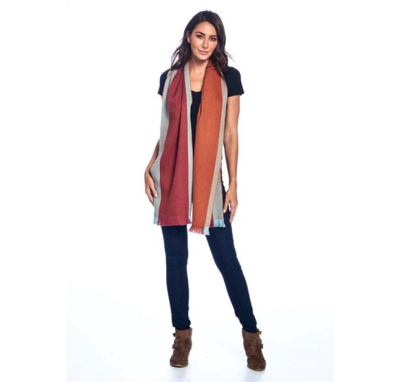 Autumn Alpaca Reversible Scarf by Shupaca - SC-RVS-17 - Image 3
