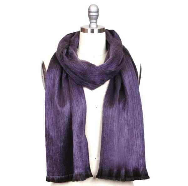 Decadent Plum Alpaca Scarf by Shupaca - SC-SLD-01 - Image 2