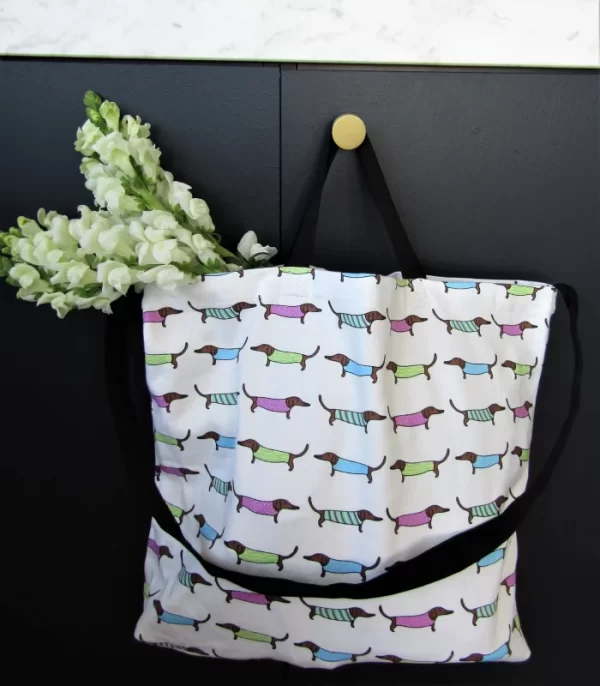 Sausage Dogs Tote Bag by Allgifts Australia - TB-005SDOG - Image 2
