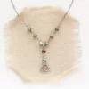 Asmi Triangle Turquoise Lariat Necklace - Image 2