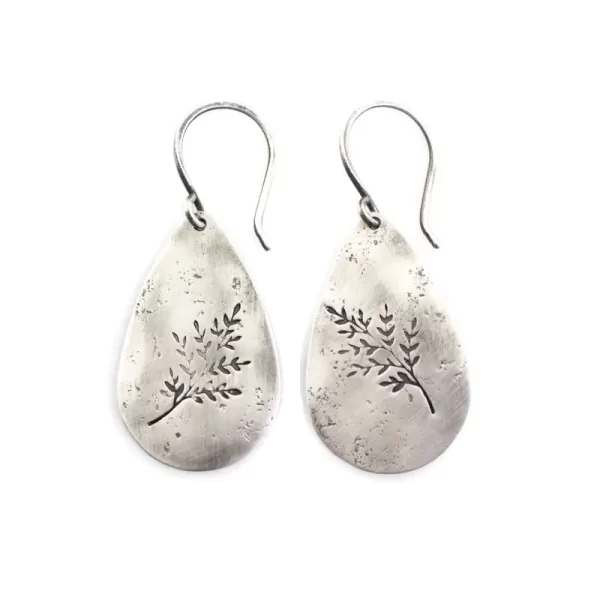 Spring Sprout Teardrop Earrings