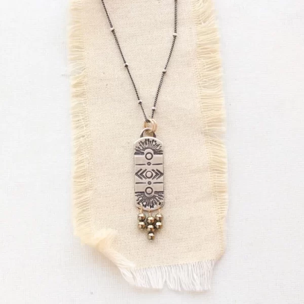 Celestial Bar Hematite Necklace - Image 2