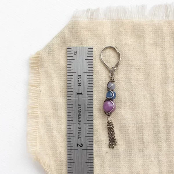 Alpine Bloom Tassel Earrings - Image 4