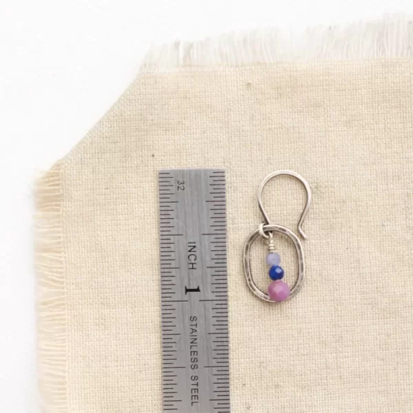 Alpine Bloom Stacked Mini Hoop Earrings - Image 4