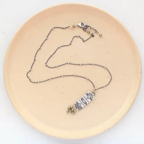 Celestial Bar Hematite Necklace - Image 4