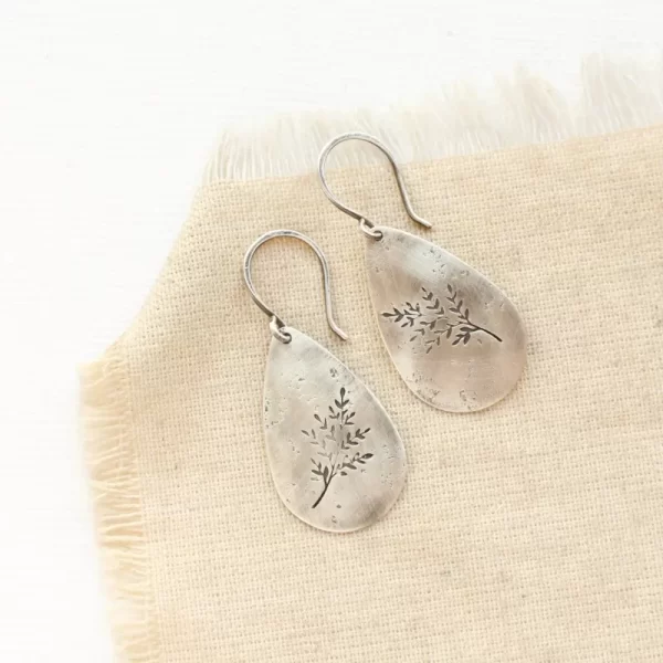 Spring Sprout Teardrop Earrings - Image 2