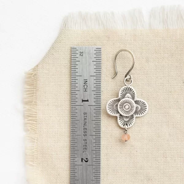 Layered Talara & Sunstone Dangle Earrings - Image 4