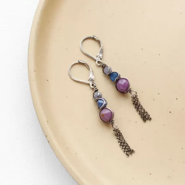 Alpine Bloom Tassel Earrings - Image 2