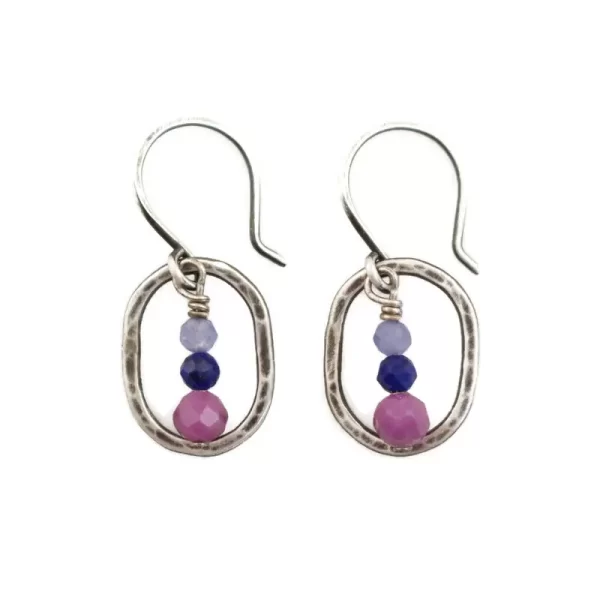 Alpine Bloom Stacked Mini Hoop Earrings