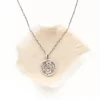 Pinned Columbine Disc Necklace - Image 2