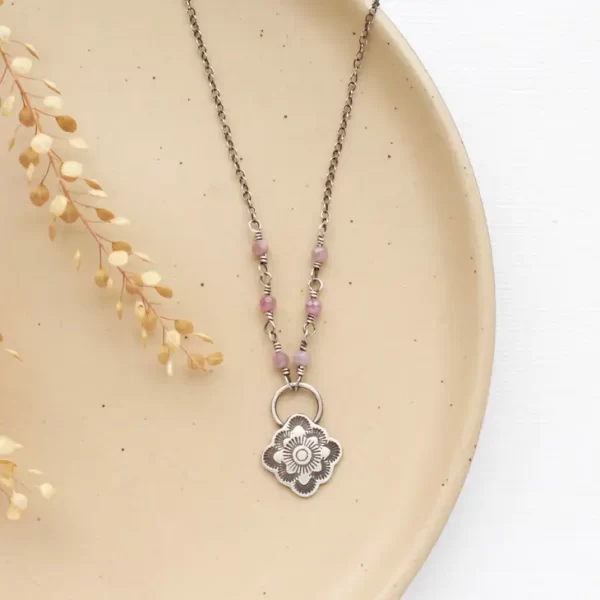 Talara Bloom Ruby Necklace - Image 3