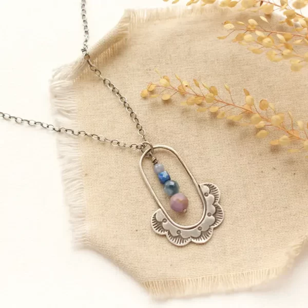 Columbine Alpine Bloom Long Necklace