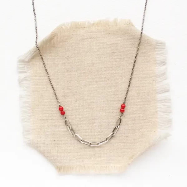 Linked Coral Necklace - Image 3