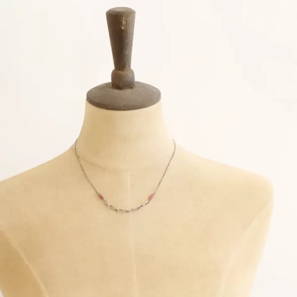 Linked Pink Tourmaline Necklace - Image 5