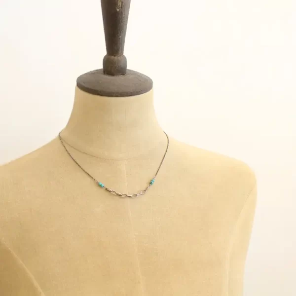 Linked Turquoise Necklace - Image 4