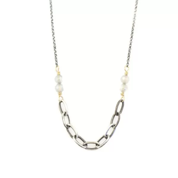 Linked Labradorite Necklace