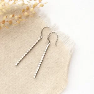 Beaded Bar Earrings