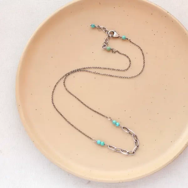 Linked Turquoise Necklace - Image 3