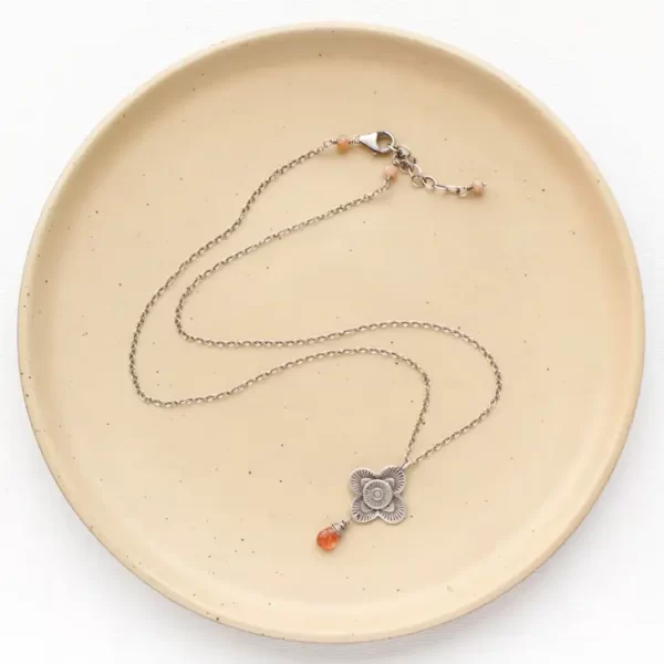 Layered Talara Sunstone Drop Necklace - Image 4