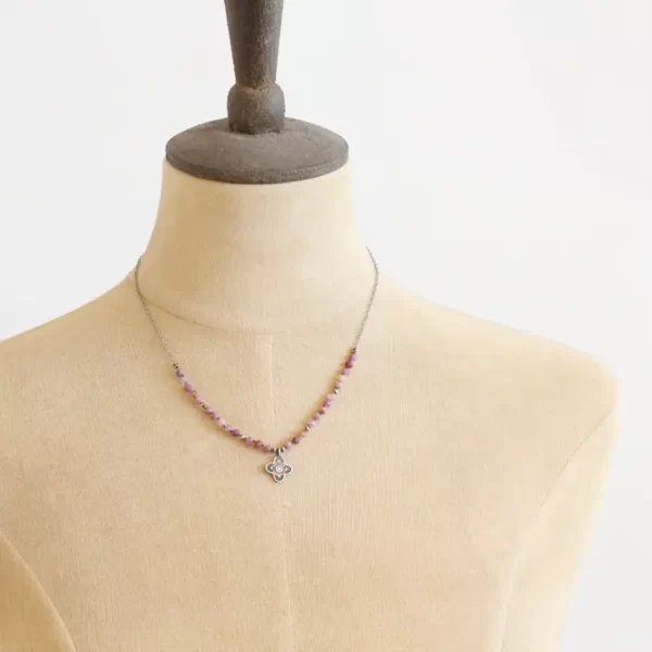 Knotted Ruby Talara Necklace - Image 5