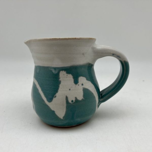 Turquoise & White Pitcher by Margo Brown - 3697 - Image 2
