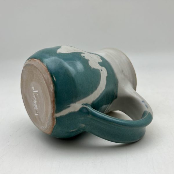 Turquoise & White Pitcher by Margo Brown - 3697 - Image 4