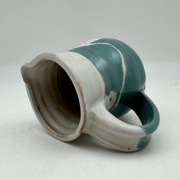 Turquoise & White Pitcher by Margo Brown - 3697 - Image 3