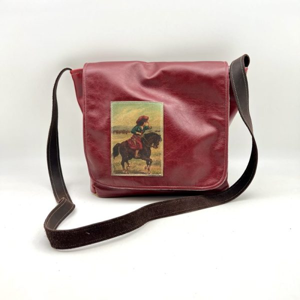 Messenger Bag by Traci Jo Designs - Red/Cowgirl - TJ100