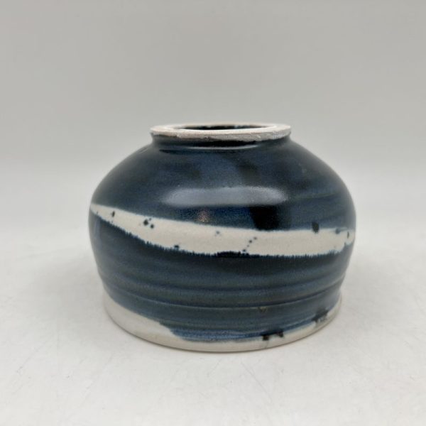 Small Navy & White Bowl by Margo Brown - 3746 - Image 4