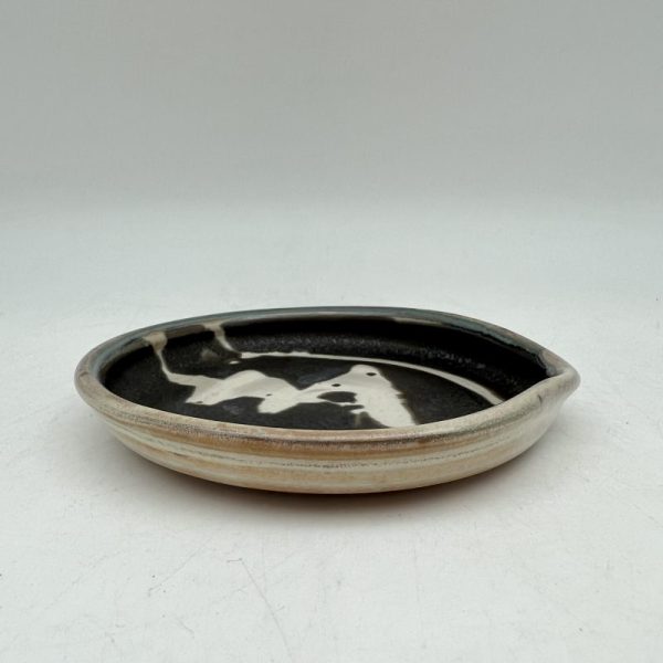 Brown & White Spoon Rest by Margo Brown - 3764