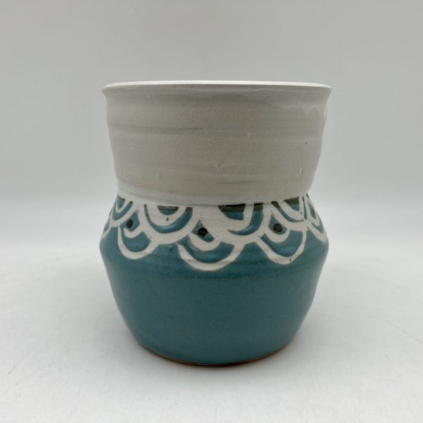 Scallop-Design Utensil Holder by Margo Brown - 3768