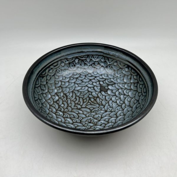 Large Scallop-Design Serving Bowl by Margo Brown - 3725 - Image 2