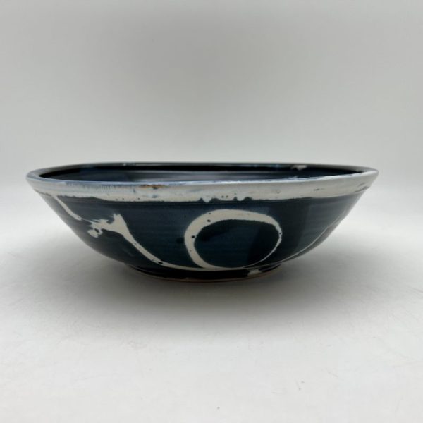 Large Navy & White Serving Bowl by Margo Brown - 3723 - Image 2